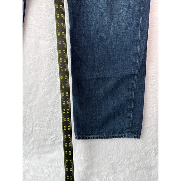 Lucky Brand 363 Vintage Straight Men 36x30 Dark Wash Jeans - Picture 6 of 9